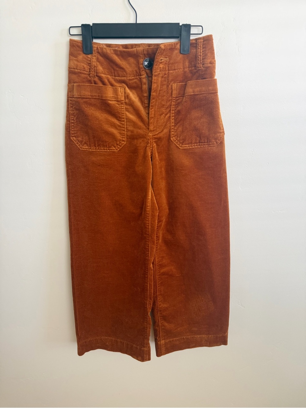 Anthropologie Maeve The Colette Corduroy Crop Wide-Leg Pants size 24 - Picture 2 of 11